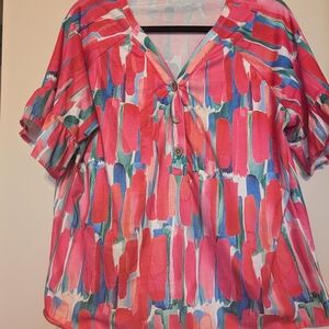 Vibrant Multicolor Women's Top
